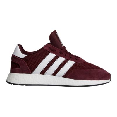 maroon and white adidas shoes