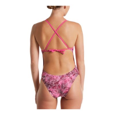 one piece tie back swimsuit