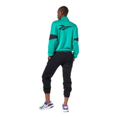 reebok women's velour fleece hoodie