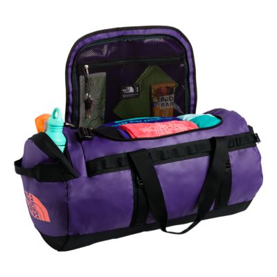 north face duffel purple