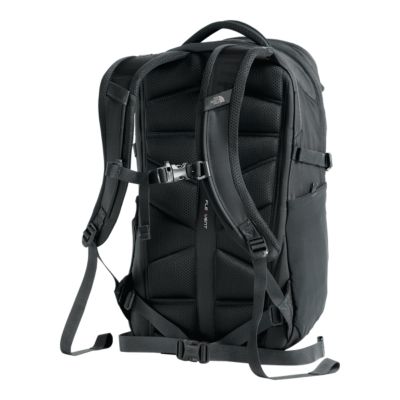 silver north face backpack