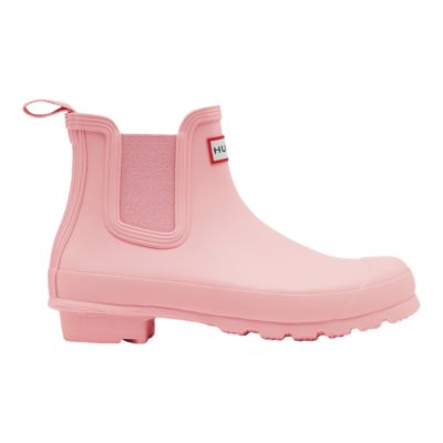 pink hunter chelsea boots