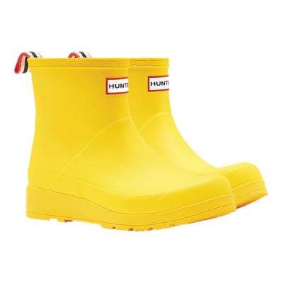 ankle rain boots yellow