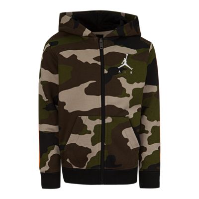 camo full zip hoodie