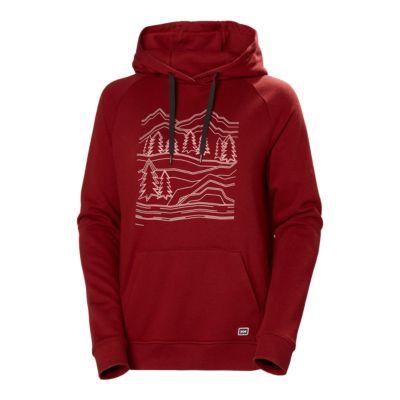 helly hansen red hoodie