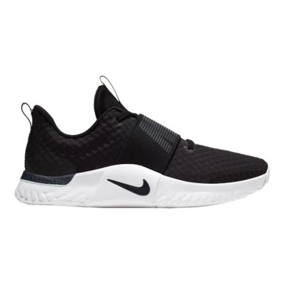 nike women's training shoes black and white