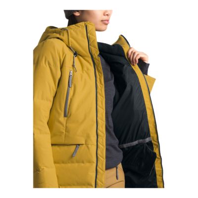 north face yellow down jacket