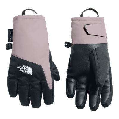 north face purple gloves