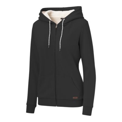 women's sherpa full zip hoodie