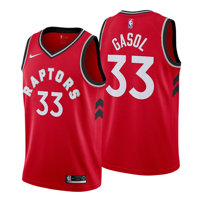 بشع Toronto Raptors Nike Men's Marc Gasol Swingman Icon Red Jersey ... بشع