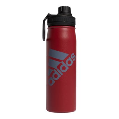 Adidas 20 oz Stainless Steel Water Bottle Active Maroon/Grey