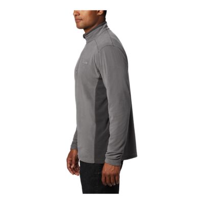 grey half zip pullover