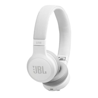 JBL LIVE 400BT Wireless OnEar Headphones White Sport Chek