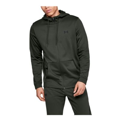 under armour men's armour fleece full zip hoodie