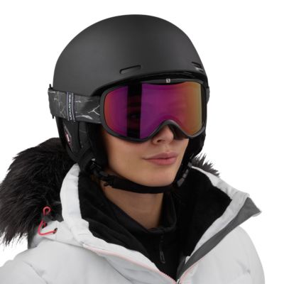 salomon helmet with goggles