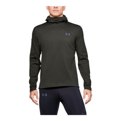 under armour men's coldgear fitted hooded long sleeve shirt