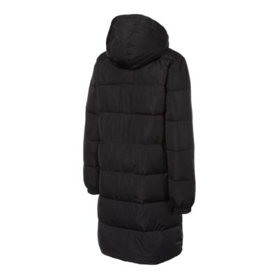 vans black faux fur lined coat