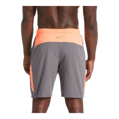 nike khaki swim shorts