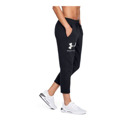 under armour women's rival fleece crop pants