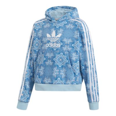 girls cropped adidas hoodie