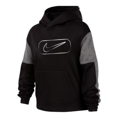 black nike therma hoodie