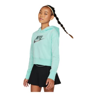 nike girls cropped hoodie