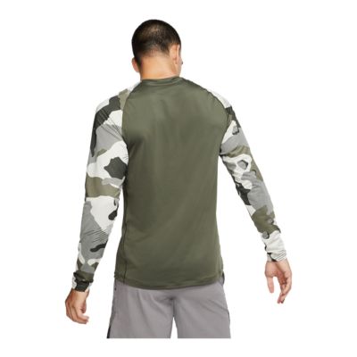 nike pro camo long sleeve t shirt mens
