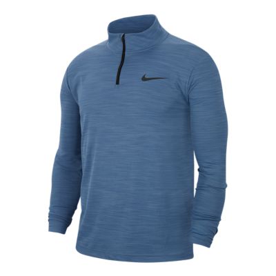 nike men's breathe dry quarter zip long sleeve shirt