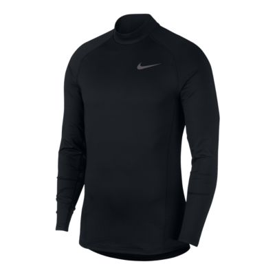 nike therma men's mock neck top