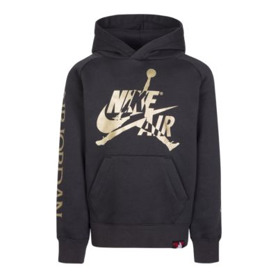 jordan black and gold hoodie