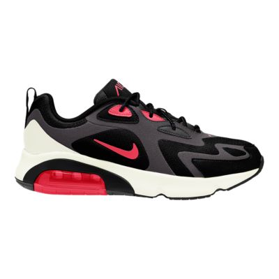 nike air max 200 black and red