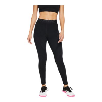 nike pro hyperwarm velour tights