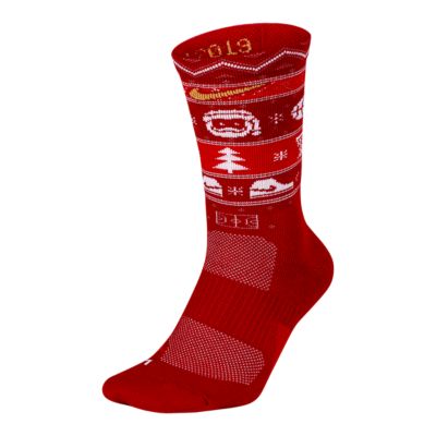 nike christmas basketball socks