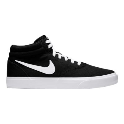 nike sb charge mid all white skate shoes