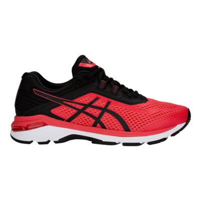 red black asics