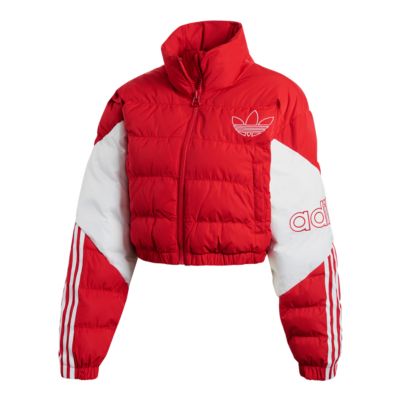 adidas puffer cropped jacket