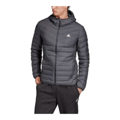 adidas men's insulated hooded puffer jacket