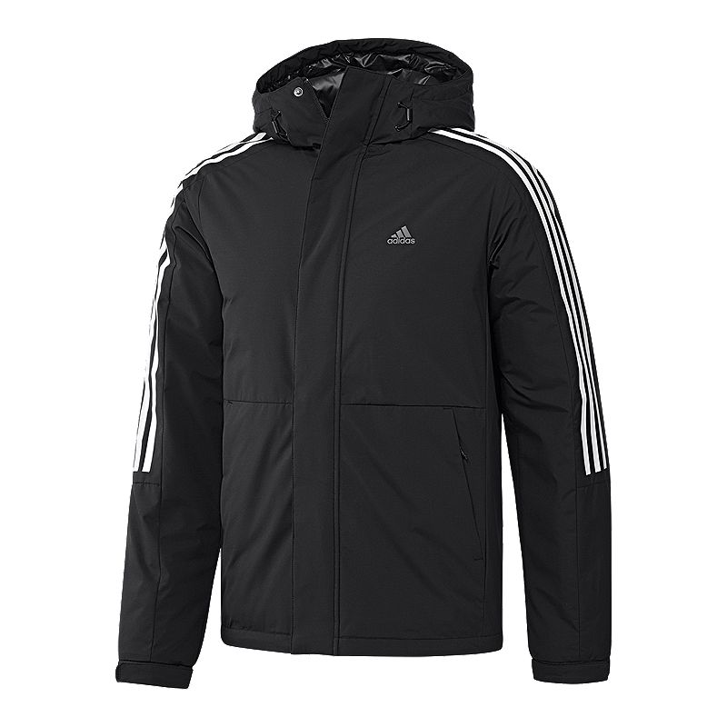adidas Men's 3-Stripe Down Jacket - Black | Sport Chek