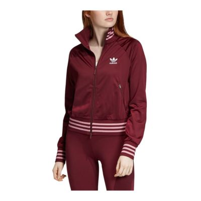 adidas sweat suit womens burgundy