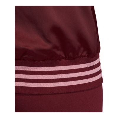 adidas satin bomber track jacket