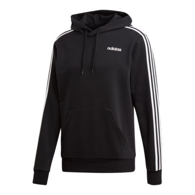 adidas 3 stripe logo hoodie