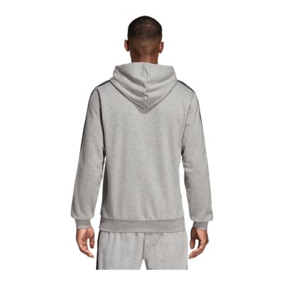 adidas 3 stripe logo hoodie