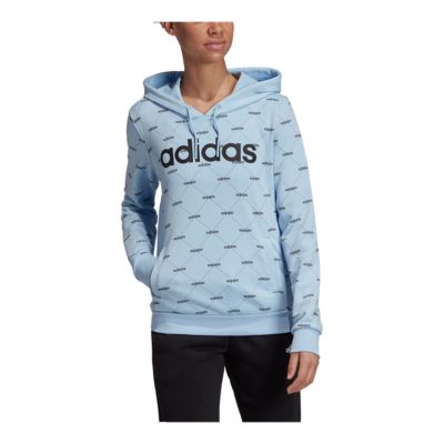 adidas light blue hoodie womens