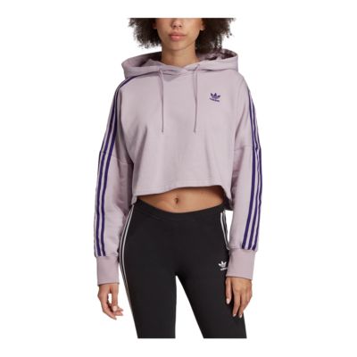 womens adidas crop top hoodie