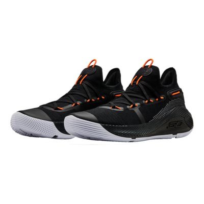 under armour basketball shoes black and orange