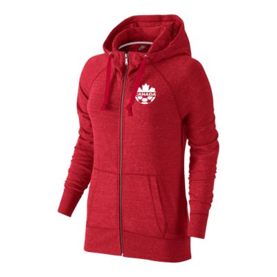 nike women's red hoodie