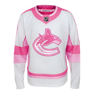 pink canucks jersey women's