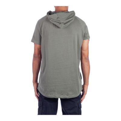 mens short sleeve pullover hoodie