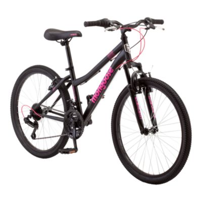 black and pink bicycle
