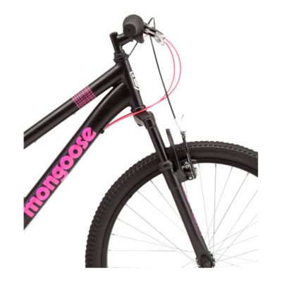 mongoose pink and black bike